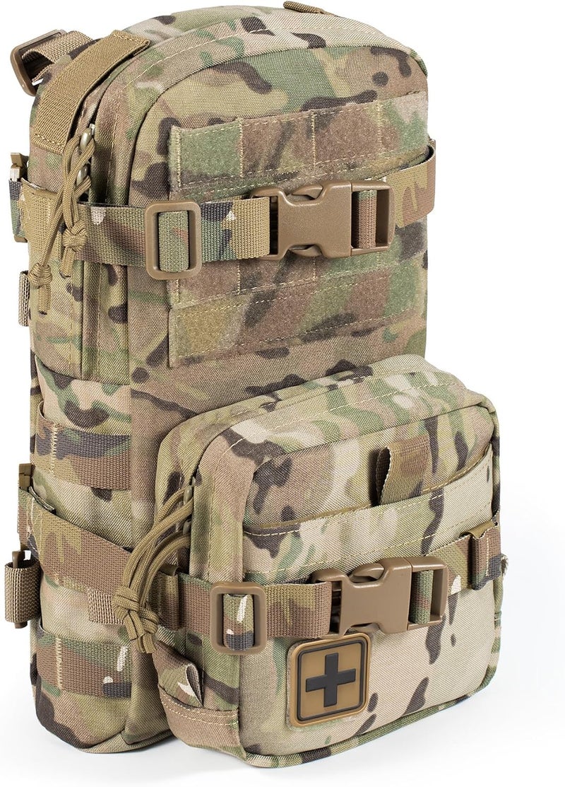 CLTAC Tactical Small MOLLE Hydration Pack Outdoor Water Bladder Carrier Pack for Vest Backpack - Image 1